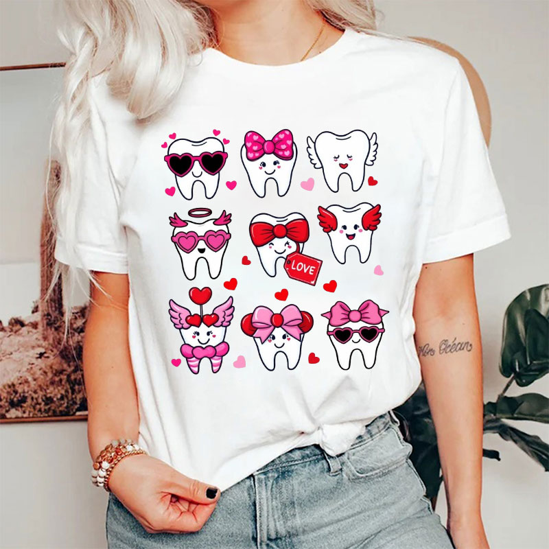 Romantic Love Valentine's Day Dental T-Shirt
