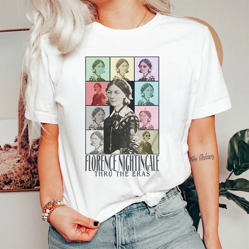 Florence Nightingale Thru The Eras Nurse T-Shirt