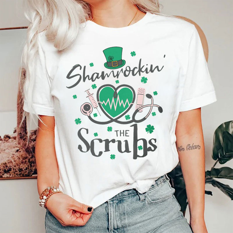 Shamrocking The Scrubs Nurse T-Shirt
