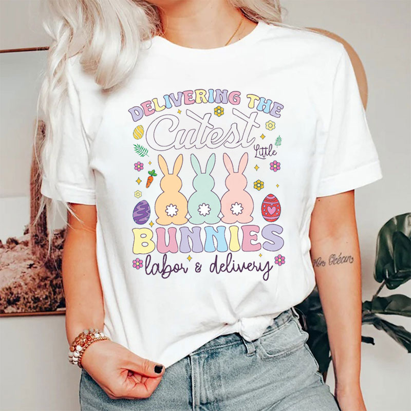Delivering The Cutest Bunnies Nurse T-Shirt