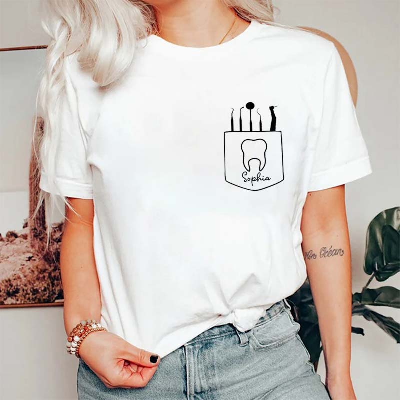 Personalized Name Dentist T-Shirt