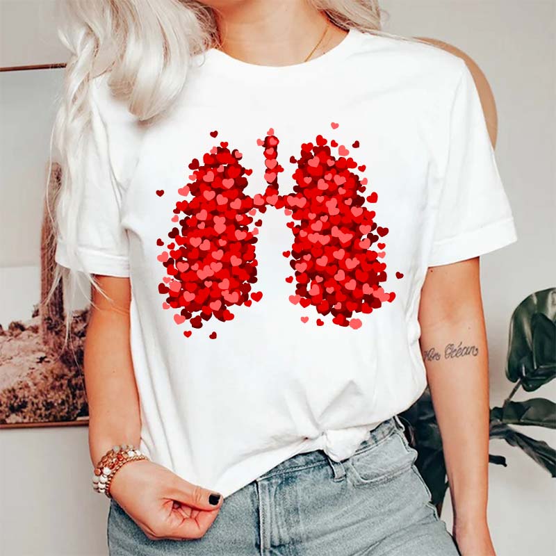 Lungs Made Of Love Nurse T-Shirt