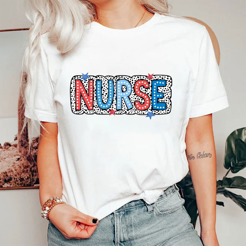 Leopard Print Nurse T-Shirt