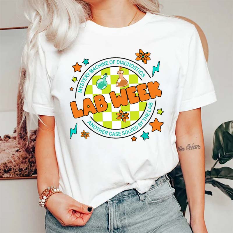 Mystery Machine Of Diagnostics Lab Week Nurse T-Shirt