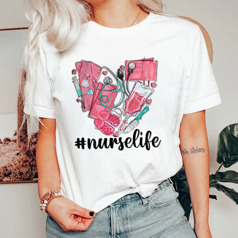 Nurselife Heart Nurse T-Shirt