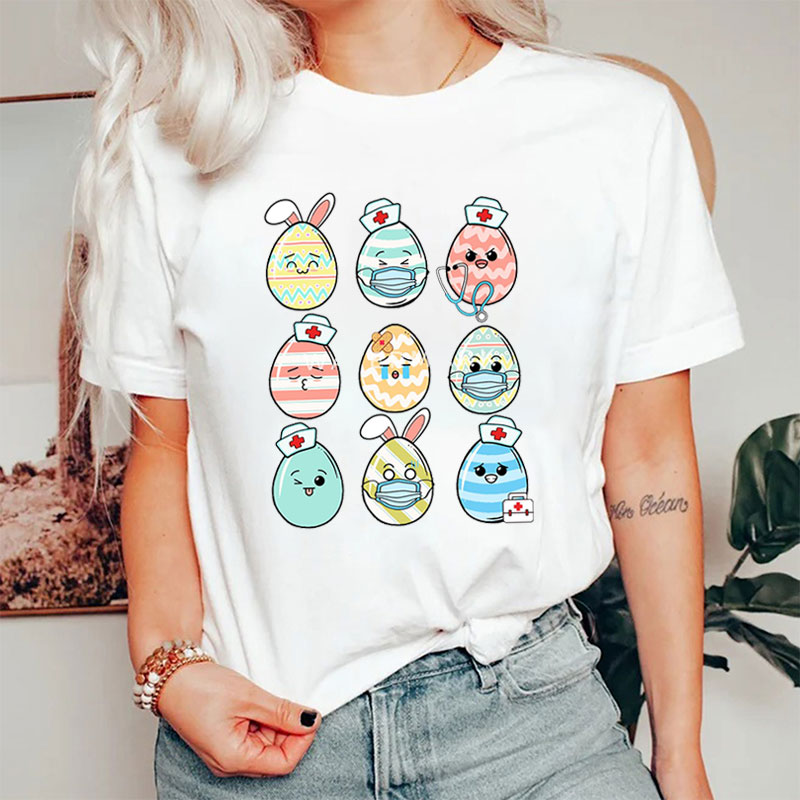 Nurse Easter Cute Egg Nurse T-Shirt