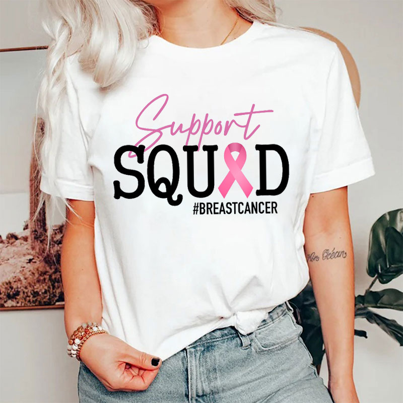 Support Squad Breast Cancer Nurse T-shirt
