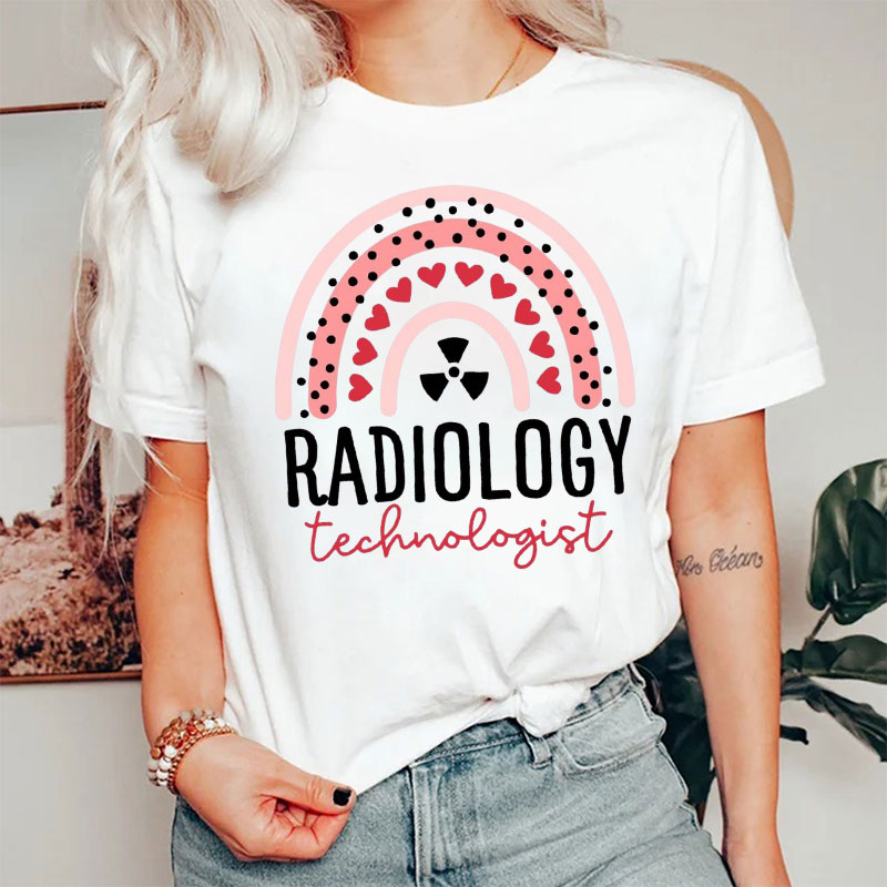 Red Heart Radiology Technologist T-Shirt