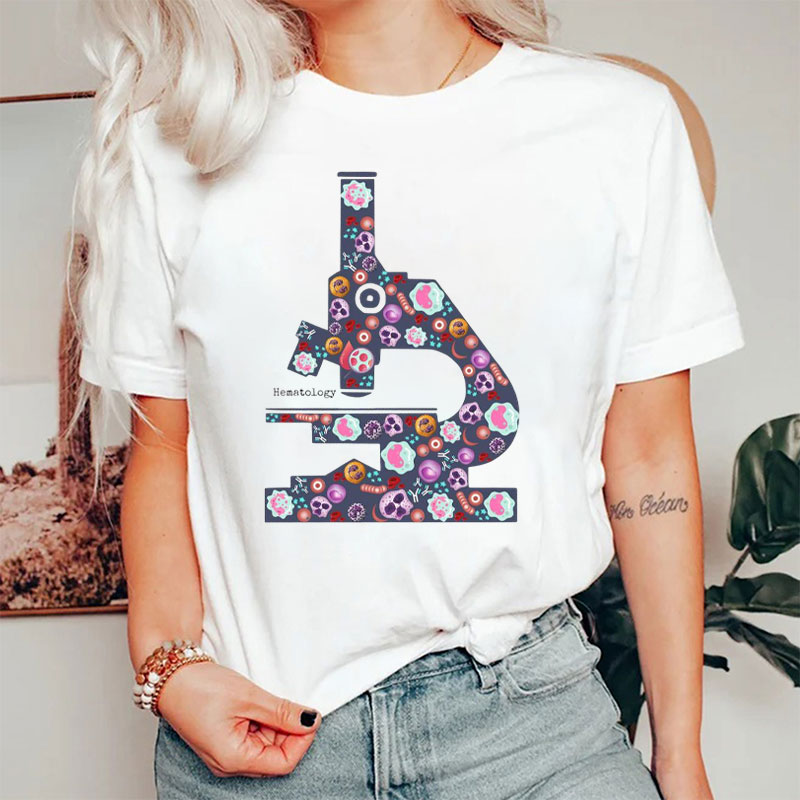 Hematology Microscope Nurse T-Shirt