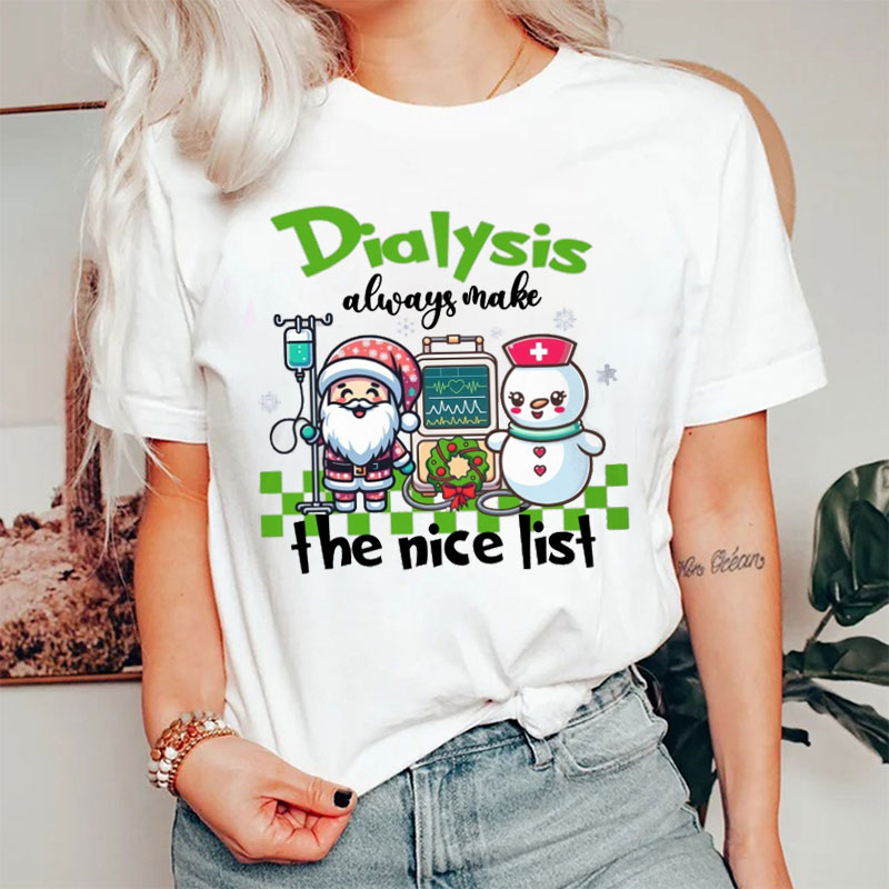 Personalized I Always Make The Nice List Nurse T-shirt