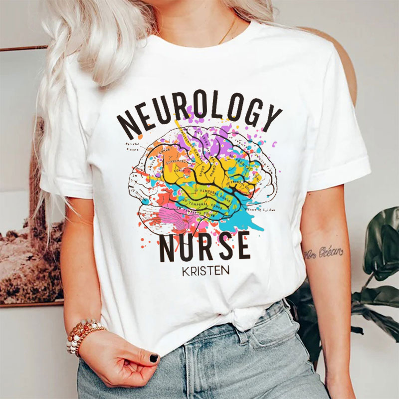 Personalized Neurology Nurse T-shirt