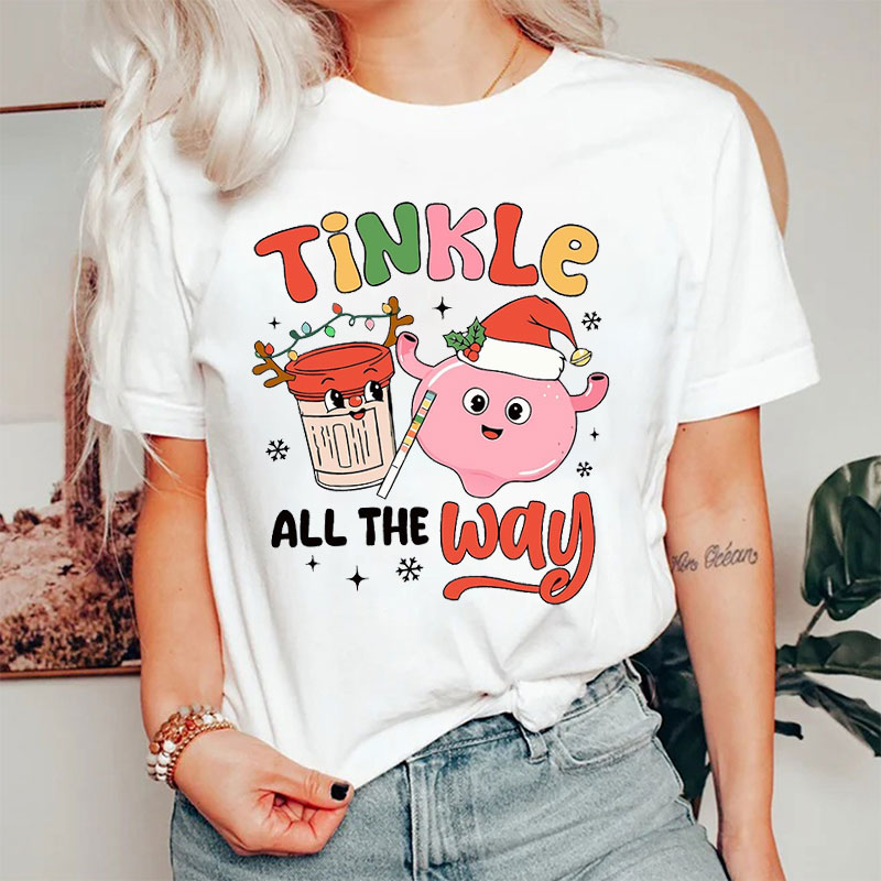 Tinkle All The Way Christmas Urologist Nurse T-shirt