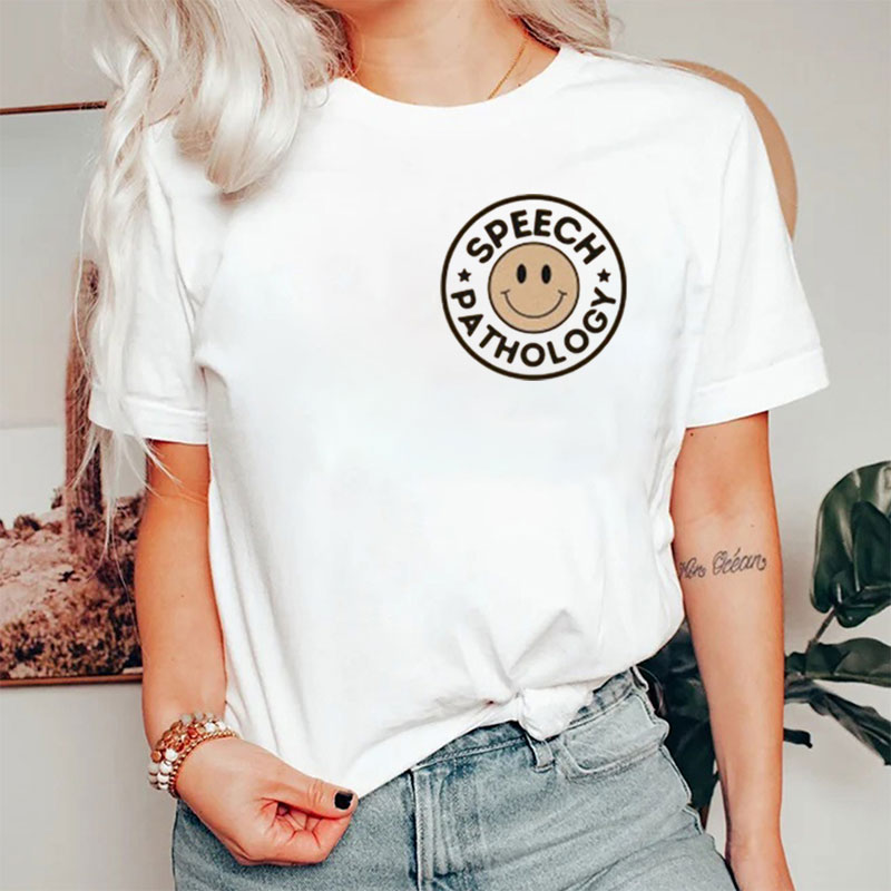 Funny Speech Pathology Smiley Face T-Shirt