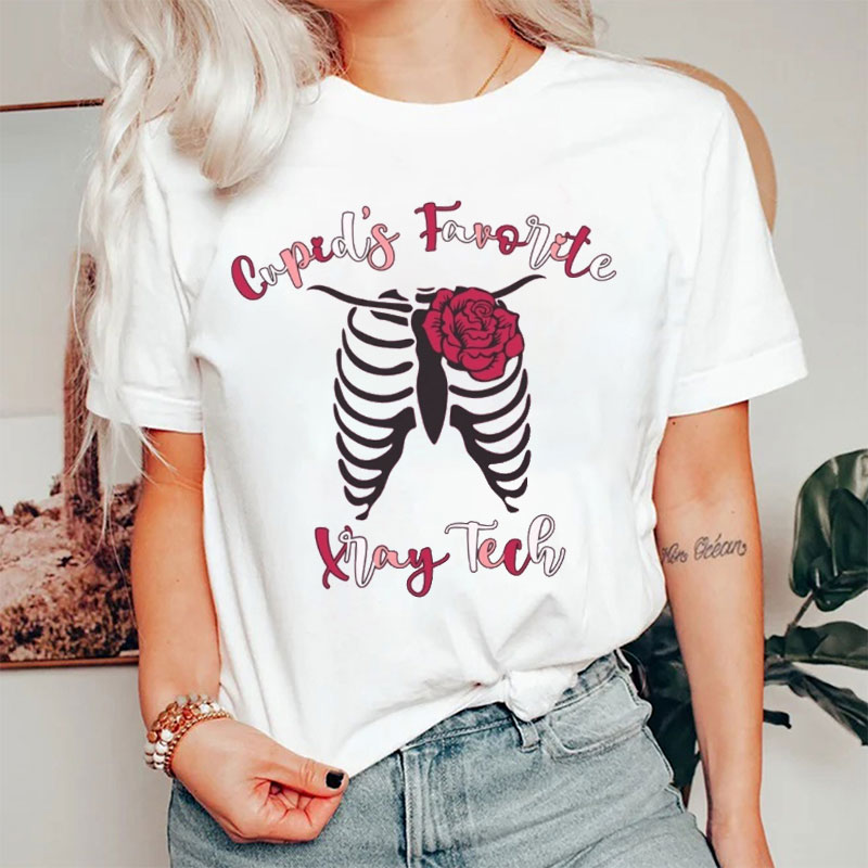 Cupid's Favorite Xray Tech Nurse T-shirt