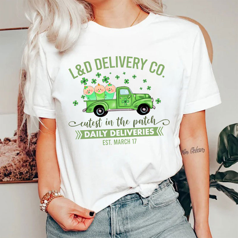 Saint Patrick's Day Daily Deliveries Nurse T-Shirt