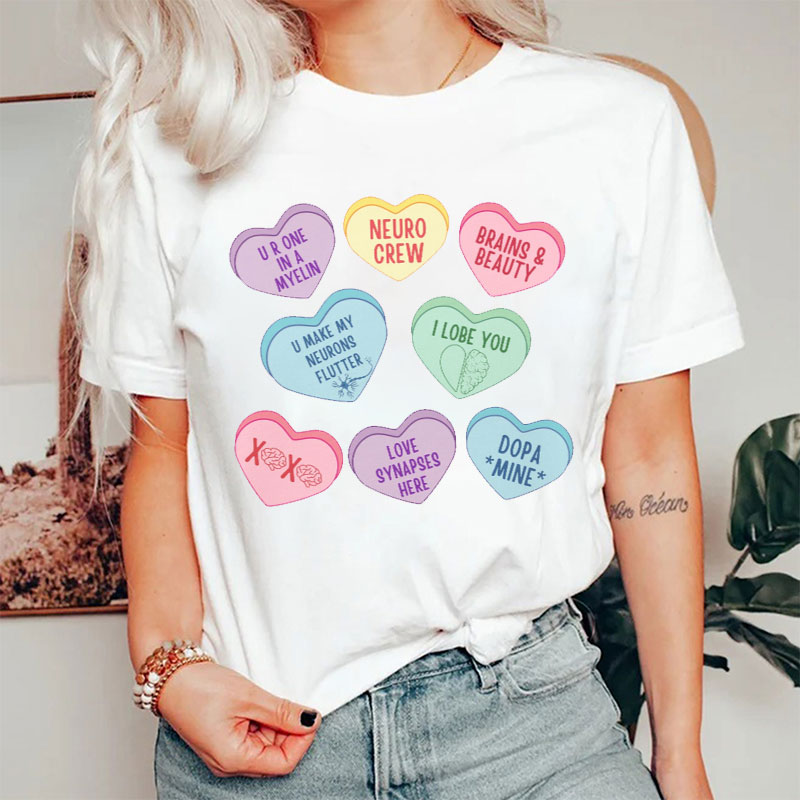 U Make My Neurons Flutter Nurse T-shirt