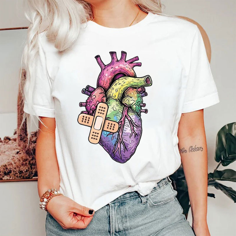 Anatomical Heart Nursing Heart Nurse T-Shirt