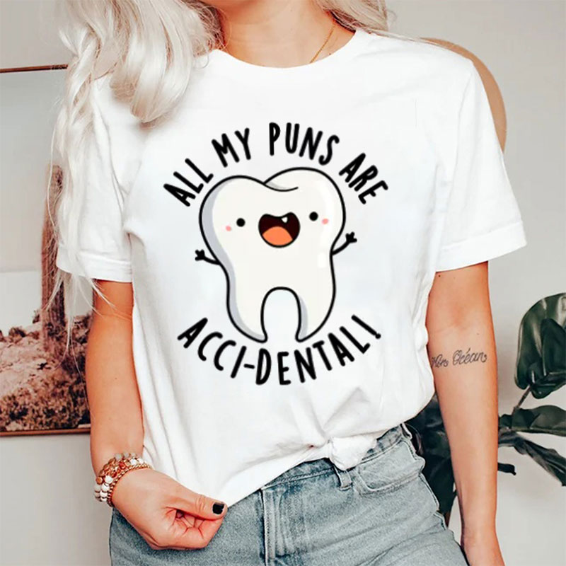 All My Puns Are Accidentall Nurse T-shirt