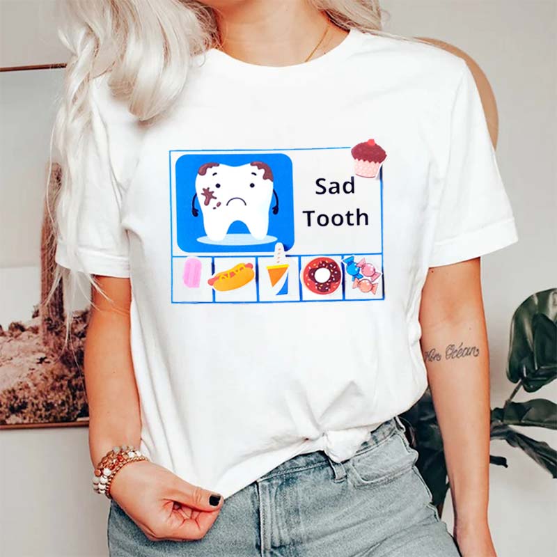 Funny Sad Tooth T-Shirt