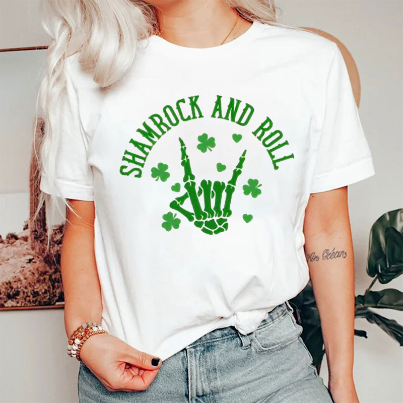 Shamrock And Roll Nurse T-Shirt