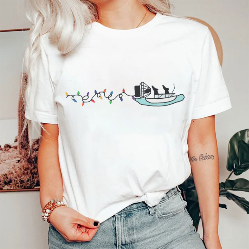 Cooter Canoe Christmas Nurse T-shirt