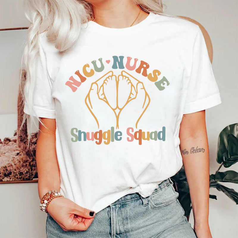 NICU Nurse Snuggle Squad Nurse T-Shirt