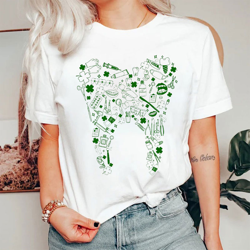 Saint Patrick's Day Teeth Dental T-Shirt