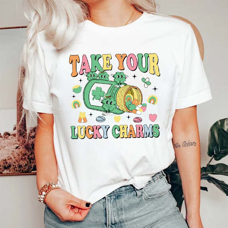 Take Your Lucky Charm Pharmacy Tech Nurse T-Shirt