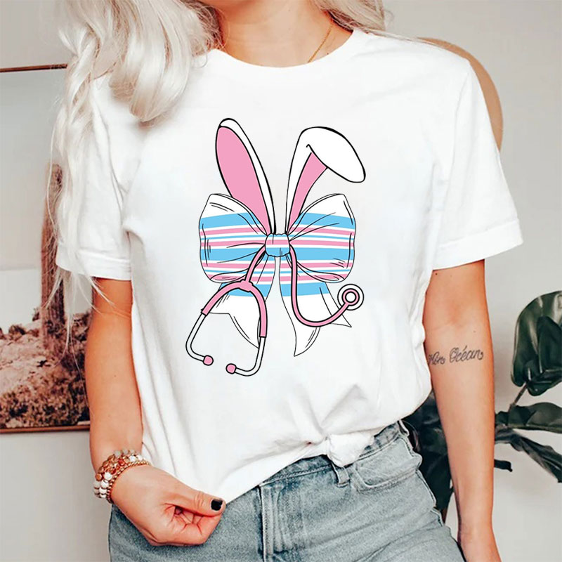 Easter Stethoscope Bunny Nurse T-Shirt