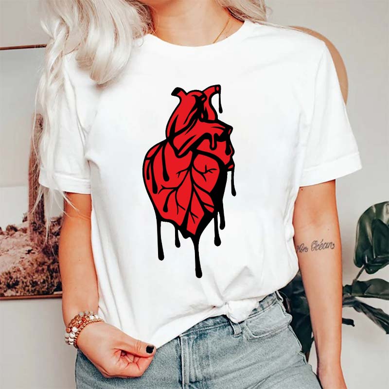 Anatomical Heart Cardiac Nurse T-Shirt