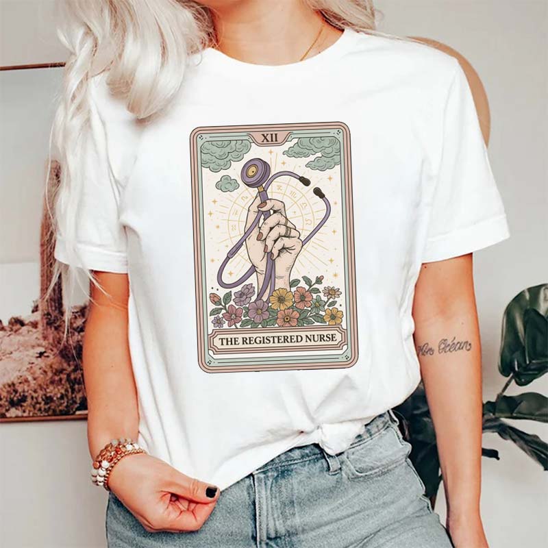 The Registered Nurse Tarot Card Nurse T-Shirt