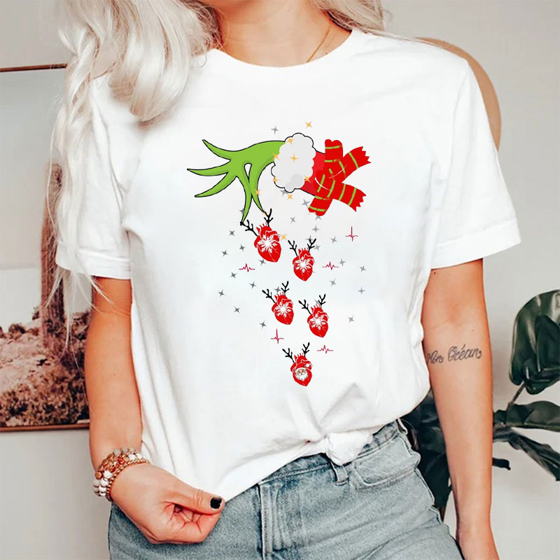 Santa Steal Your Heart Christmas Nurse T-shirt