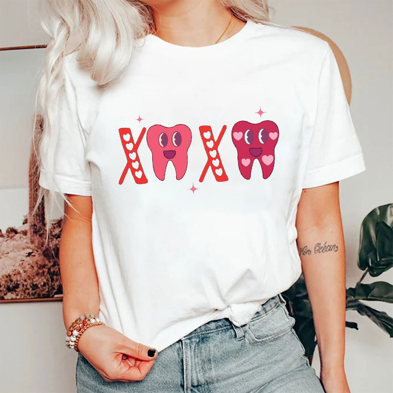 Valentine's Day Lovely Tooth Nurse T-shirt