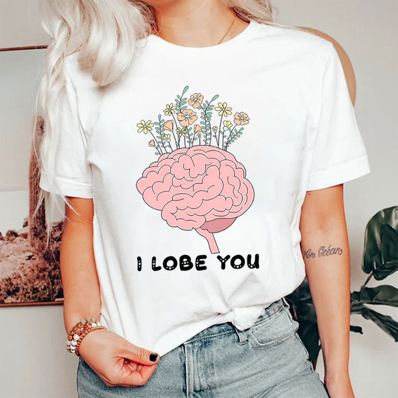 Floral I Lobe You Nurse T-Shirt