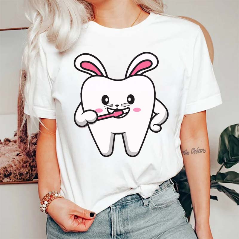 Bunny Tooth Brush Your Teeth T-Shirt