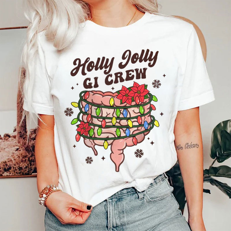 Holly Jolly Gi Crew Nurse T-shirt