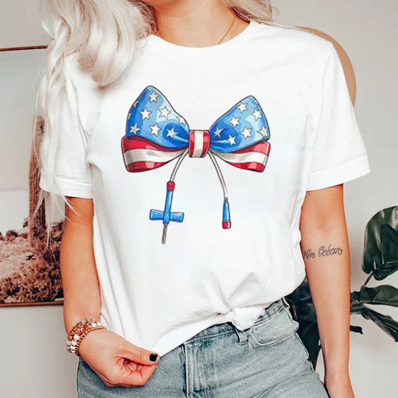 Phlebotomy Tech Bow Nurse T-Shirt