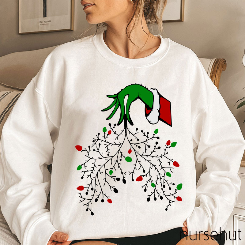 It's Time To Turn On The Christmas Lights Nurse Sweatshirt