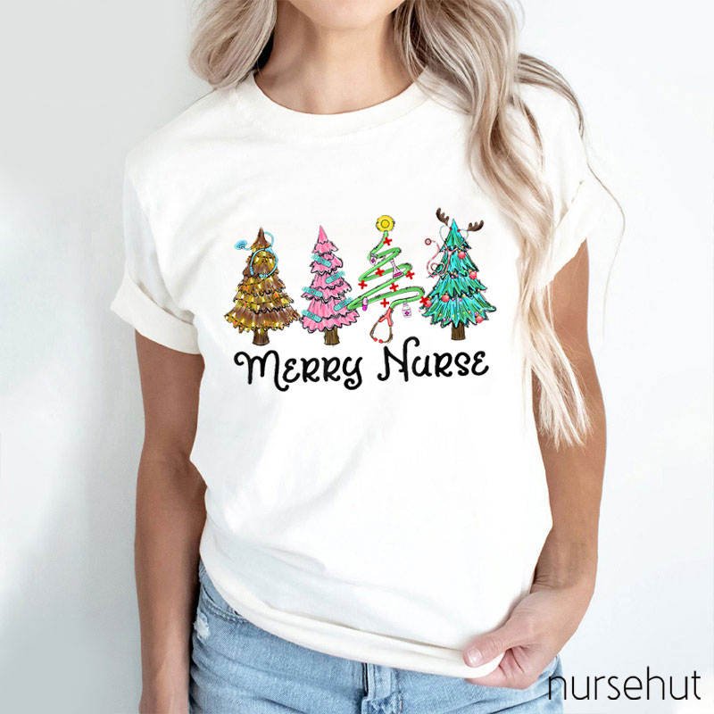 Nurse Christmas Tree Nurse T-Shirt