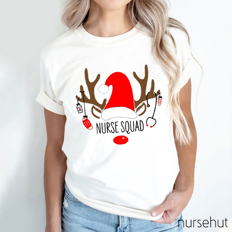 Christmas Nurse Squad Nurse T-Shirt