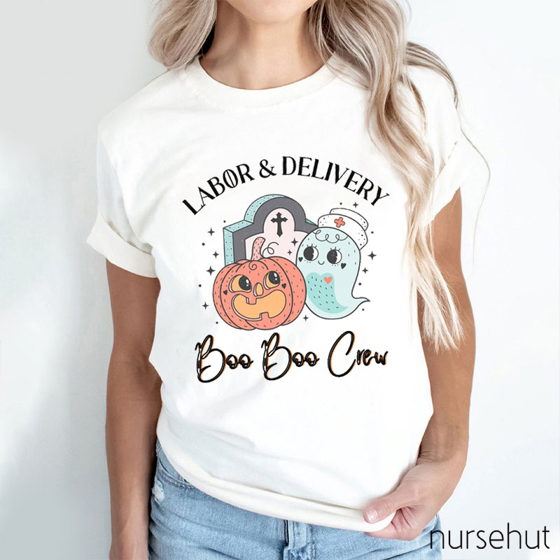 Labor And Delivery Boo Boo Crew Nurse T-Shirt