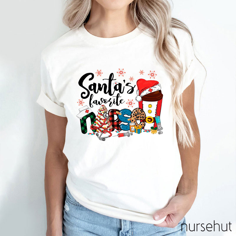 Santa's Favorite Nurse T-Shirt