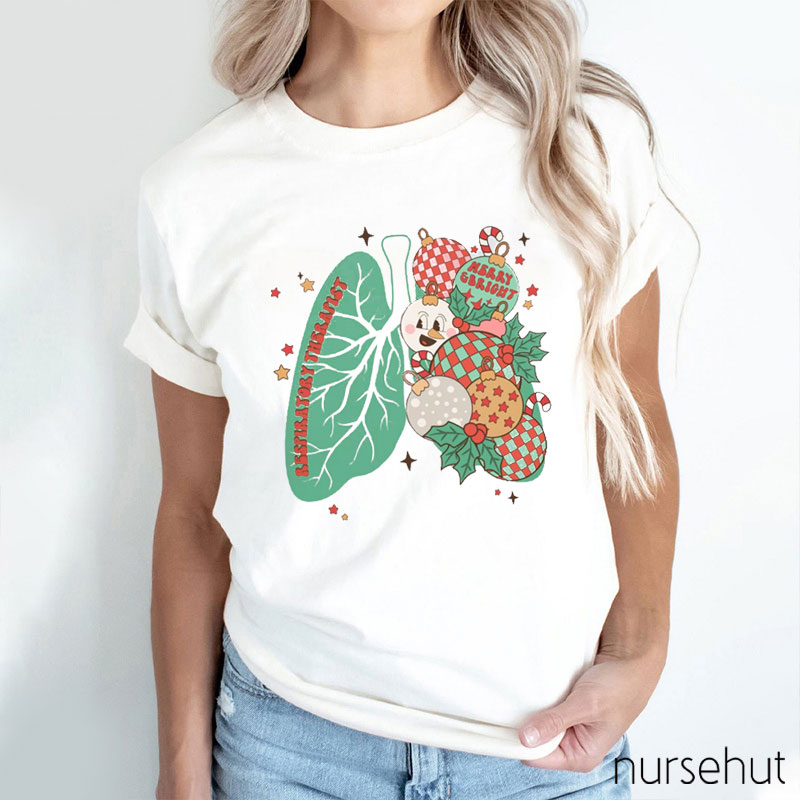 Laughing At Christmas RT Nurse T-Shirt