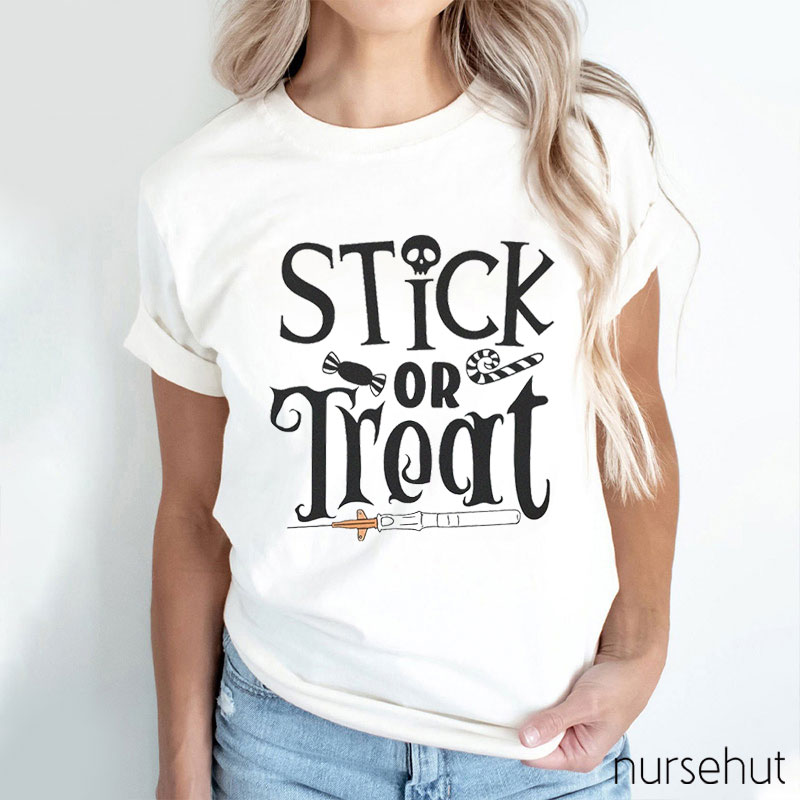 Stick Or Treat Nurse T-Shirt