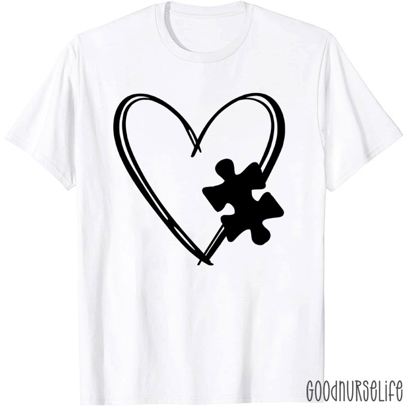 Love Autism Puzzle Nurse T-Shirt