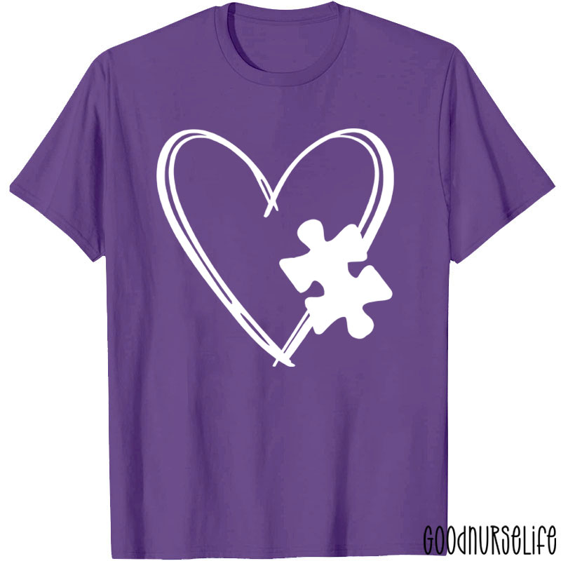 Love Autism Puzzle Nurse T-Shirt