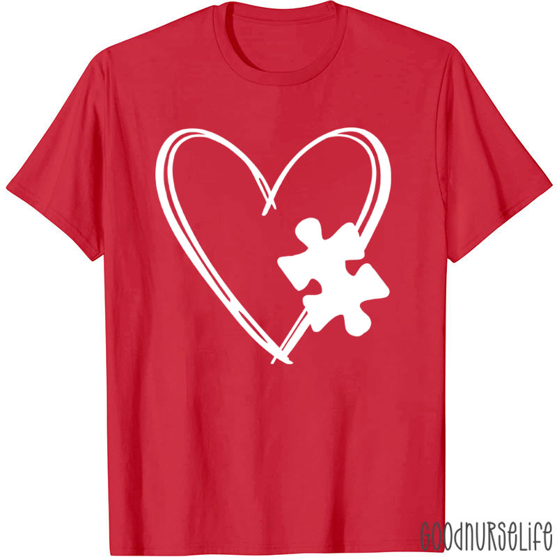 Love Autism Puzzle Nurse T-Shirt