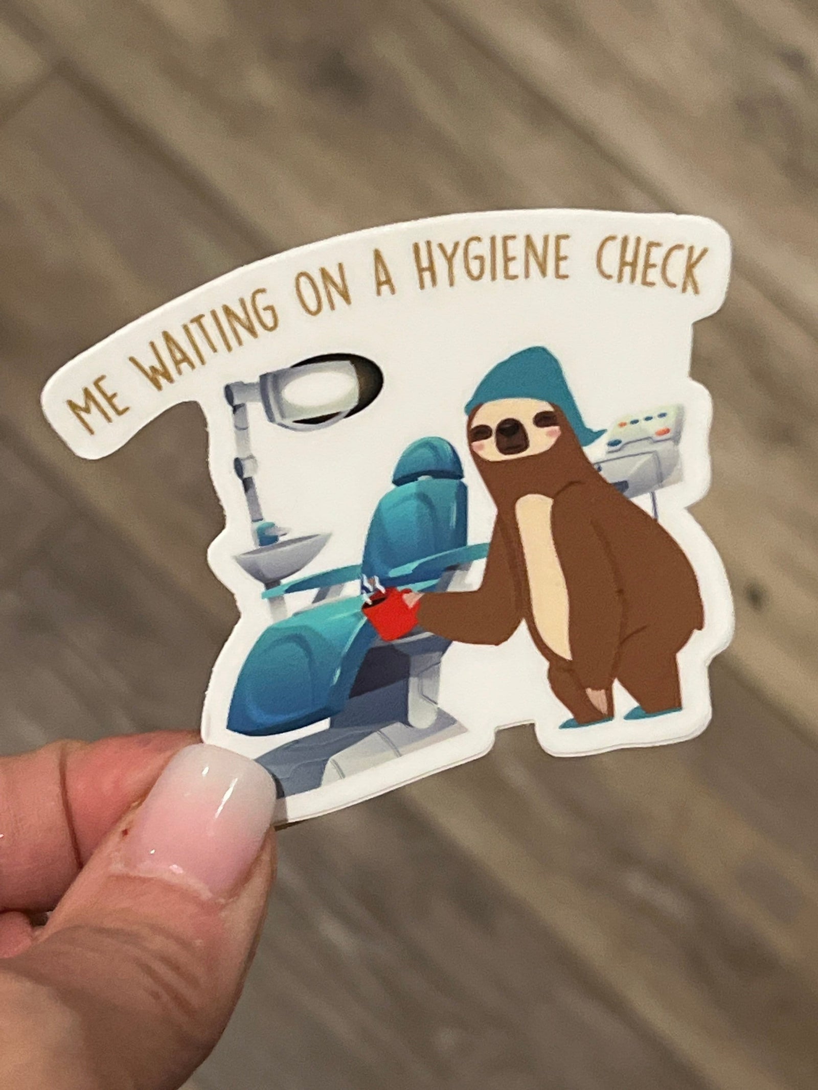 Me Waiting On A Hygiene Check Nurse Stickers