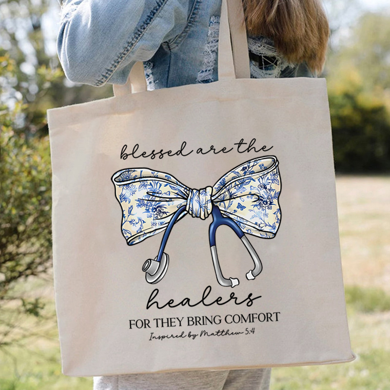Blessed Are The Healers For They Bring Comfort Nurse Tote Bag