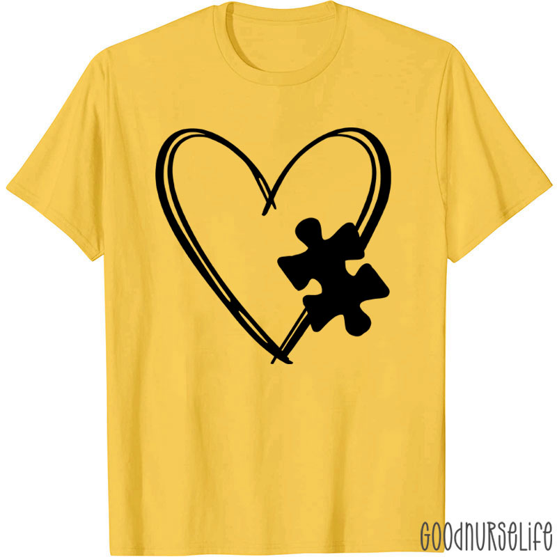 Love Autism Puzzle Nurse T-Shirt